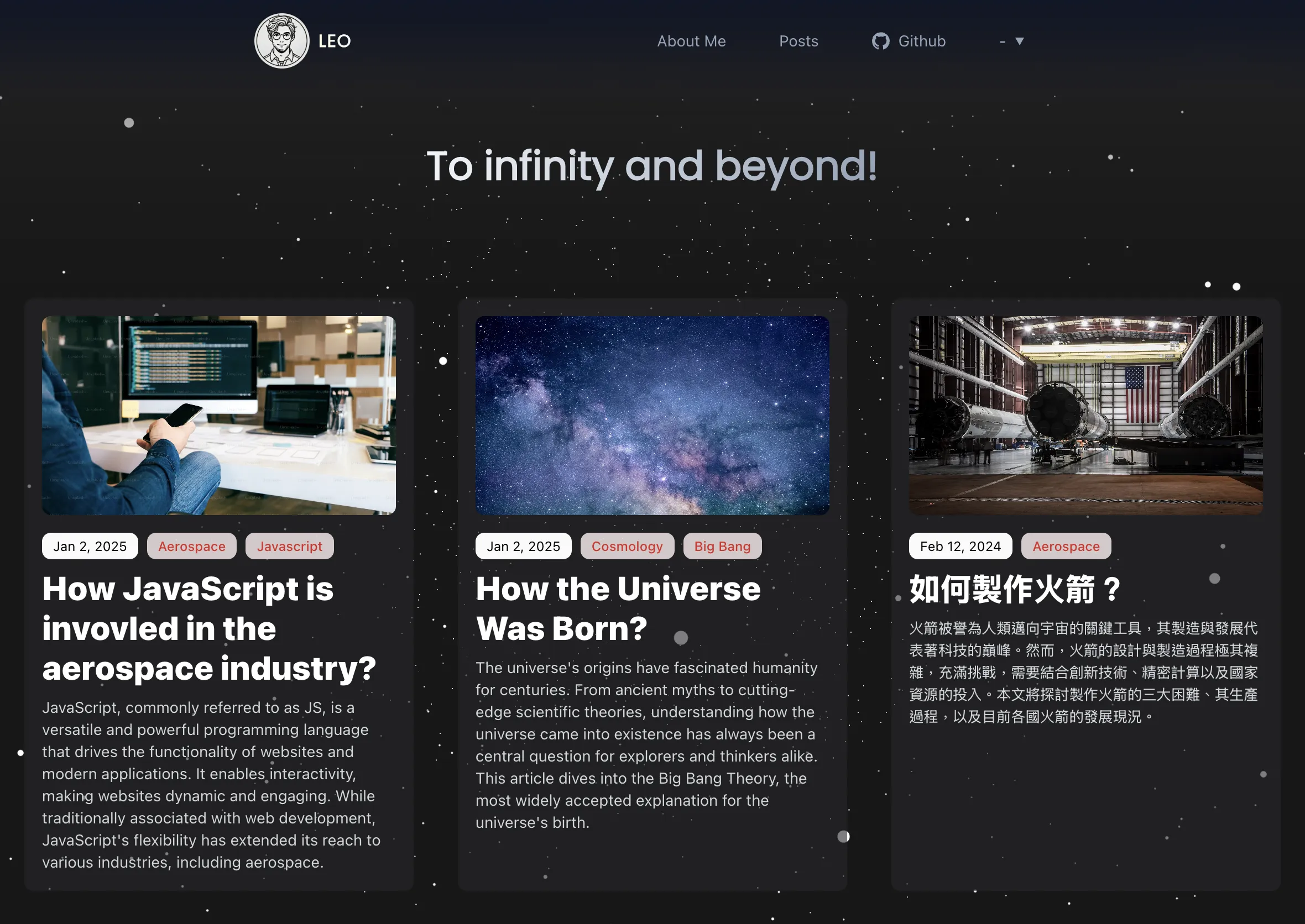 Astro Blog Theme - Leo